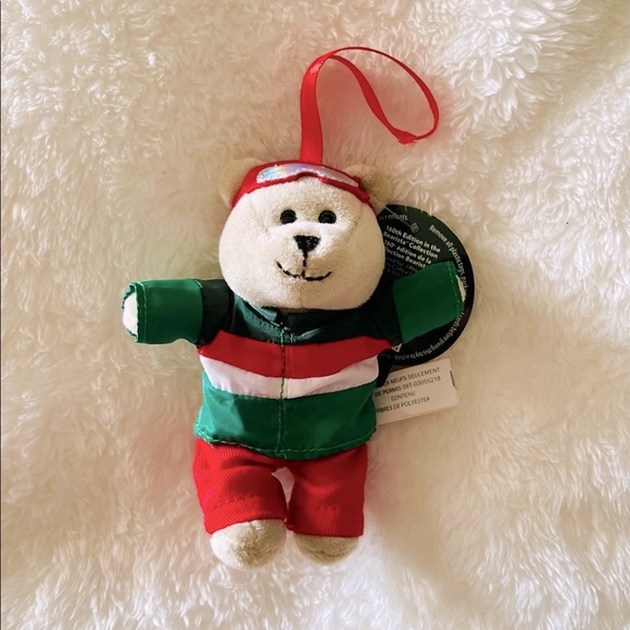 Starbucks 2019 Bearista Bears Christmas Holiday Plush Ornament Tree NEW - Picture 5 of 6